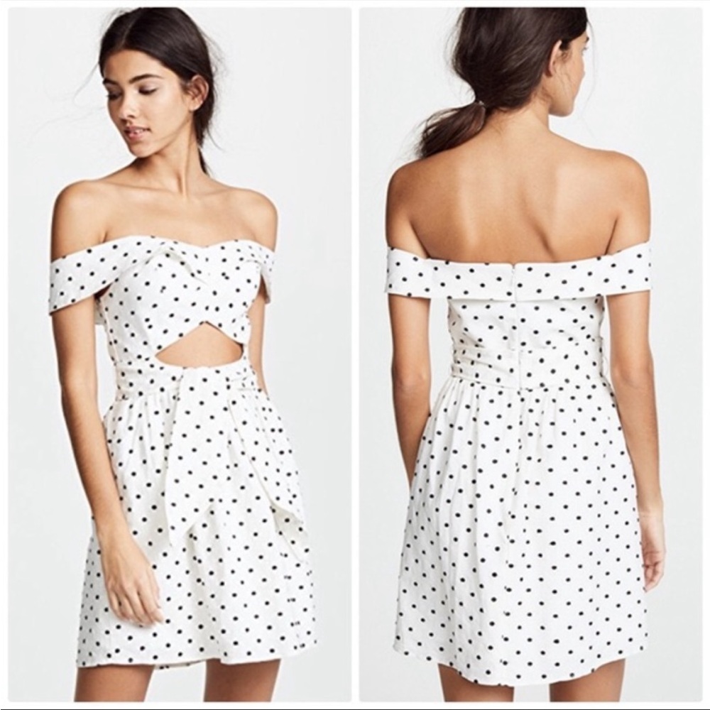 Wayf Polka Dot Dress Size M NWT